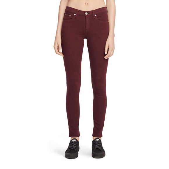 Rag & Bone Skinny Jeans in Port Burgundy Size 27 - Picture 3 of 15